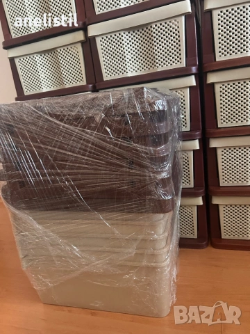 🗄️ ВИСОК ПЛАСТМАСОВ ШКАФ С 8 ДЪЛБОКИ ЧЕКМЕДЖЕТА + КОЛЕЛЦА, снимка 4 - Шкафове - 53218741