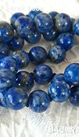 Ретро гердан от естествен лапис лазули , снимка 3 - Антикварни и старинни предмети - 50132874