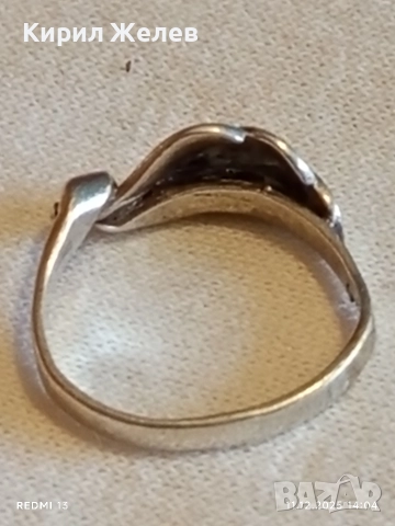 Винтидж ажурен сребърен пръстен майсторска ръчна изработка 39229, снимка 7 - Пръстени - 52735484