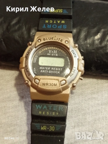 Винтидж електтронен часовник ретро рядък за КОЛЕКЦИОНЕРИ 51823, снимка 2 - Мъжки - 53481695