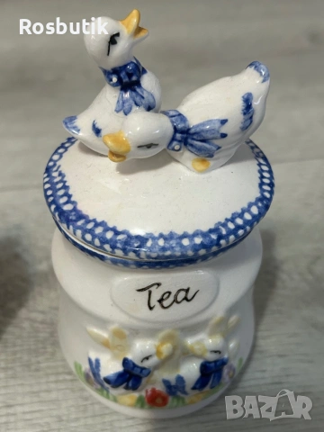 Старинни порцеланови бурканчета за чай и кафе , снимка 7 - Сервизи - 53347635