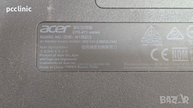 Acer Chromebook CP5-471 14" inch | Intel i3 | Laptop/Лаптоп, снимка 3 - Лаптопи за дома - 53087393