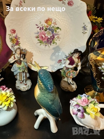 Karl Ens Germany - “Рибарчето” изключително красива птица с плячка в човката Код P1686, снимка 3 - Антикварни и старинни предмети - 52941780