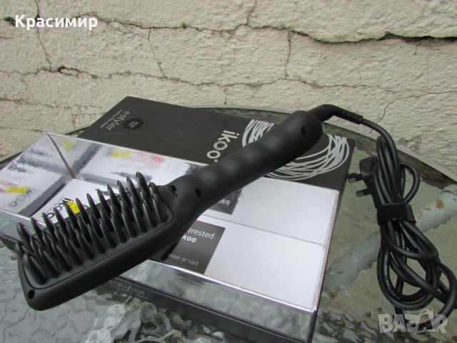 Четка за изправяне на коса ikoo E - Styler - Beluga Black, снимка 9 - Преси за коса - 45608723