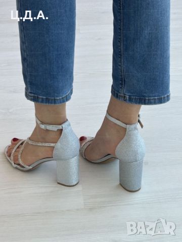 Дамски сандали с ток, снимка 4 - Дамски обувки на ток - 45194560