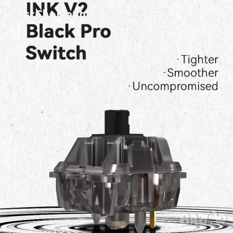 36 броя switches Gateron Silent Black Ink v2 превключватели 5-пинови RGB линейни със стабилизатори, снимка 10 - Други - 54258640