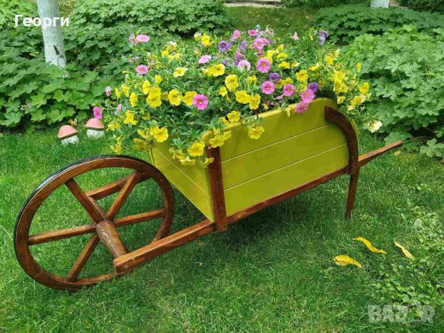 Прекрасна градинска количка за декорация - Вдъхнете нов живот на вашата градина!, снимка 8 - Други - 46474586