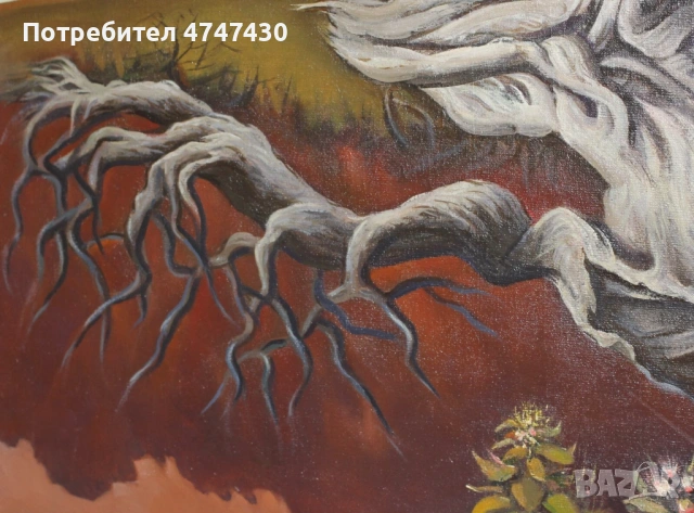 Стоян Домусчиев маслени бои картина пейзаж, снимка 7 - Картини - 53616532