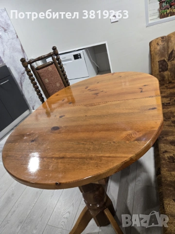 Дървена маса , снимка 3 - Маси - 53261414