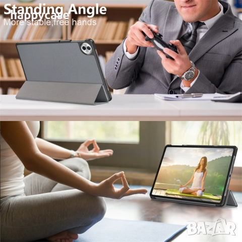 Honor Pad 10 12.1" 2025 / Кожен калъф смарт кейс за таблет, снимка 11 - Таблети - 52007640