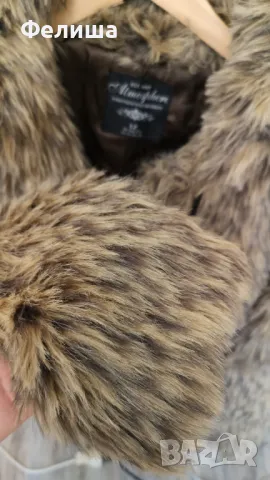 Мекично и Топло Палтенце с Косъм Atmosphere Leopard / Леопардов Десен  , снимка 3 - Якета - 50150111