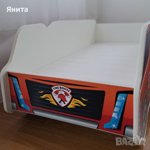 Детско легло Пожарна кола FireTruck, снимка 3 - Мебели за детската стая - 46080414