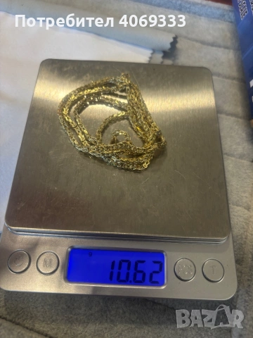 Комплект златен синджир и гривна Кралска плетка 14карата, снимка 7 - Колиета, медальони, синджири - 54184936