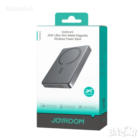 Външна батерия Joyroom JR-PBM08 Ultra-Thin Magnetic10 000mAh, снимка 6 - Външни батерии - 53724212