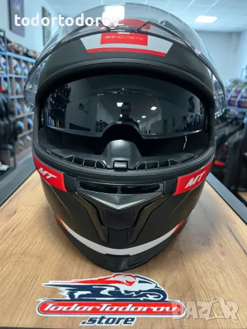 Мото каска MT Helmets Breaker SV CHENTO,очила,разм.L 59-60см,като нова, снимка 6 - Аксесоари и консумативи - 49435975