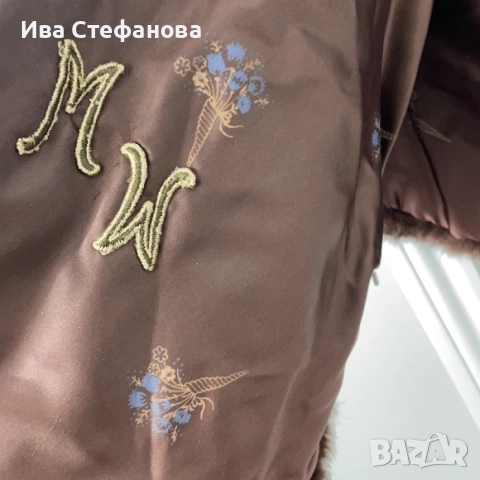норкова шал наметка болеро от норка естествен косъм кафяв универсален размер , снимка 8 - Рокли - 42599063