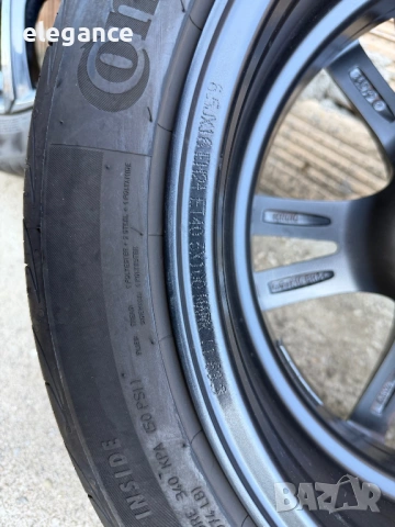 Алуминиеви джанти с летни гуми Continental 5X100 VW AUDI SKODA 16 цола, снимка 5 - Гуми и джанти - 53802608