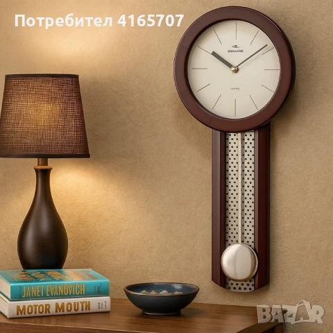 Елегантен стенен часовник с махало Senator – прецизност и стил за вашия дом или офис, снимка 1