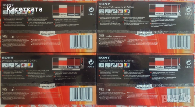 Видеокасети VHS Sony Premium E-240, снимка 2 - Плейъри, домашно кино, прожектори - 53834899