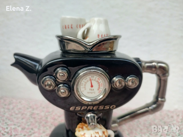 Чайник ретро машина за еспресо за колекционери, снимка 9 - Декорация за дома - 53704237