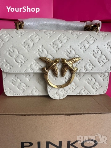 PINKO Love One Mini Dc – оригинална кожена чанта | НОВА , снимка 3 - Чанти - 54048703