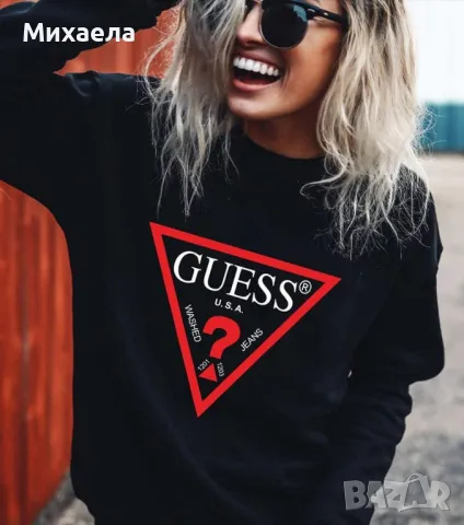 Дамски ватирани блузи Guess - два модела - 42 лв., снимка 4 - Блузи с дълъг ръкав и пуловери - 47403290