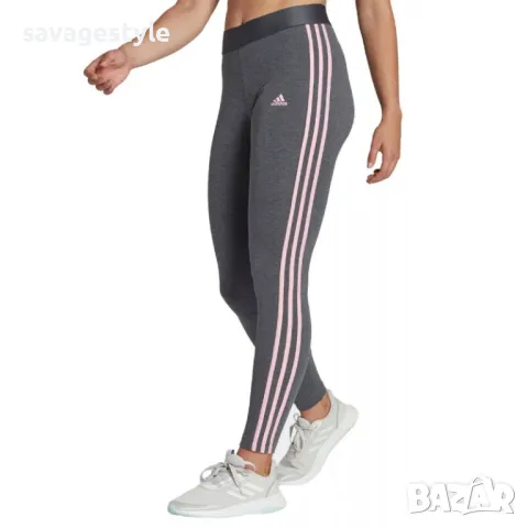 Дамски клин ADIDAS Loungewear Essentials 3-Stripes Leggings Grey, снимка 3 - Клинове - 48928827