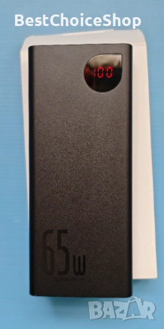 Пауърбанк Baseus 65W 20000mAh Бързо Зареждане USB C 4-Порт, снимка 6 - Друга електроника - 54259652