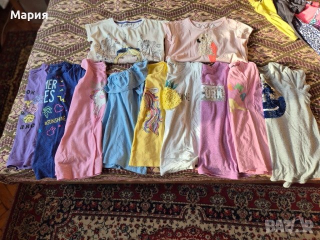 Тениски с къс ръкав за момиче 152-158 см.