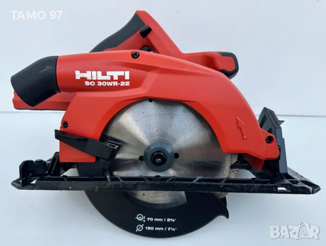 Hilti SC 30WR-22 Nuron - Безчетков ръчен циркуляр като нов!, снимка 2 - Други инструменти - 50077065