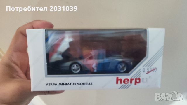 Herpa Ferrari Testarossa cabrio 1/43, снимка 1 - Колекции - 46163682