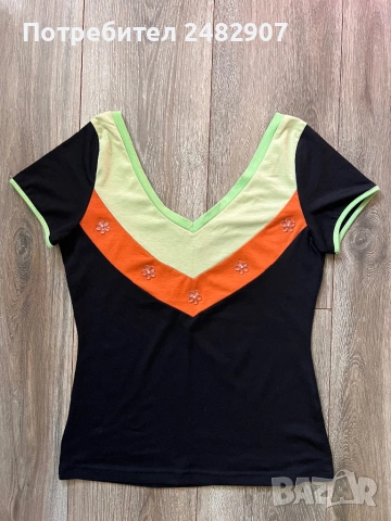 Дамска блуза с къс ръкав, снимка 2 - Тениски - 53532687