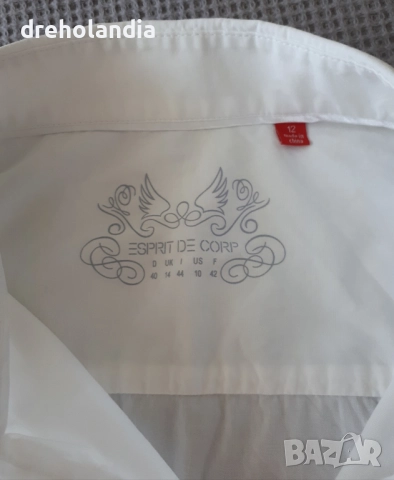 Дамска бяла риза – Esprit – M  , снимка 4 - Ризи - 51811121