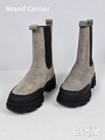 Оригинални боти JOOP! от естествен велур – сиви, размер 41