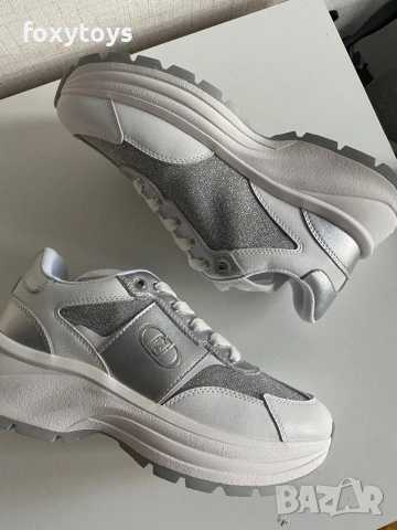 Сникърси Liu Jo Eva 02, бели - 39 номер, с дефект, снимка 10 - Маратонки - 53344284