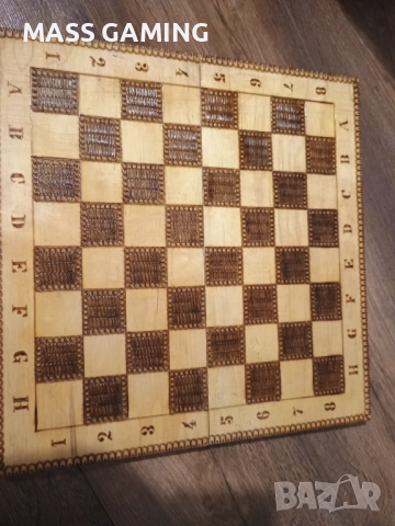 ДЪРВЕН ПИРОГРАФИРАН ШАХ , снимка 6 - Шах и табла - 52538577