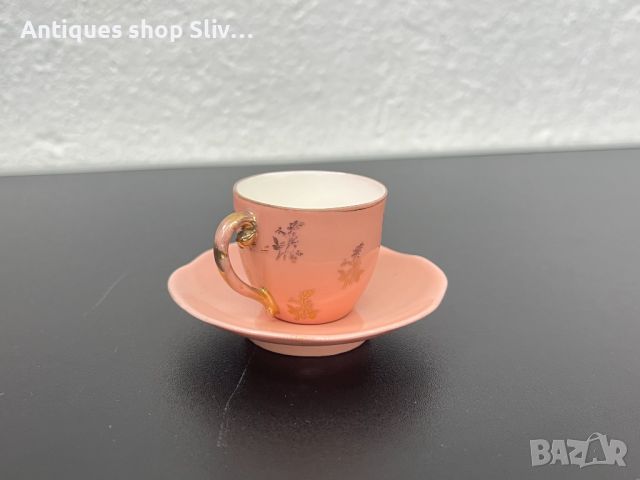 Миниатюрна порцеланова чашка за кафе. №5605, снимка 6 - Антикварни и старинни предмети - 46460483