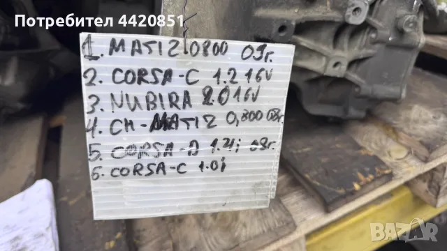 Скоростна Кутия за За Opel Corsa 2008