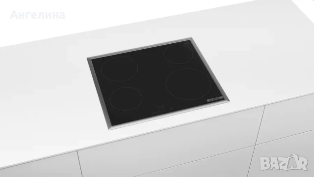Готварски плот, Bosch PKE645BB2E, SER4, Electric cooktop, 60 cm, Glass-ceramic hob, 4 zones, Black, , снимка 4 - Котлони - 51244875