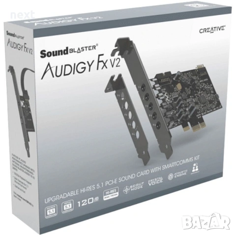 Creative звукова карта Sound Blaster Audigy FX V2, снимка 2 - Други - 50639721