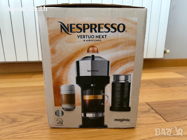 Кафемашина Nespresso Vertuo Next + Aeroccino 3, снимка 10 - Кафемашини - 53983189