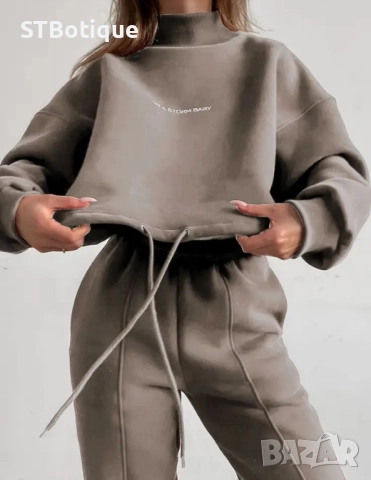 🎀 Дамски Спортен Комплект с Висока Яка – Нов от STBoutique 🎀, снимка 9 - Спортни екипи - 51941696
