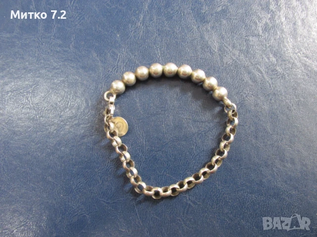 сребърна гривна - 19, снимка 2 - Гривни - 50805479