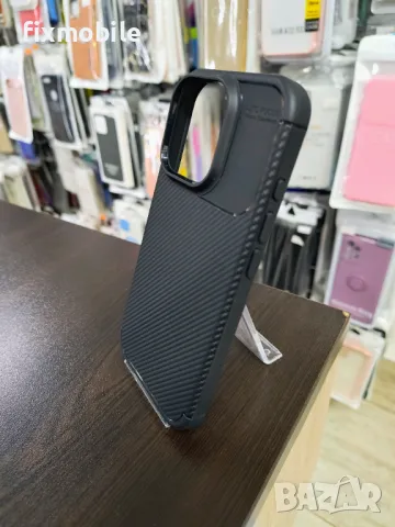 Apple iPhone 16 Pro Carbon Fiber силиконов Калъф / Кейс, снимка 3 - Калъфи, кейсове - 48719562