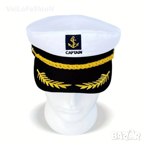 Нова капитанска шапка Captain с Котва , снимка 7 - Шапки - 51030167