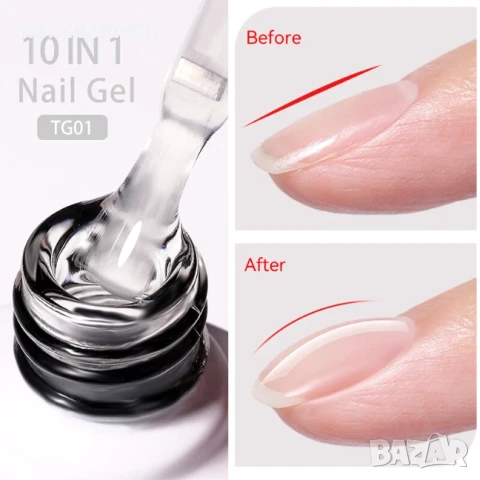 ИЗГРАЖДАЩ Uv&Led ГЕЛ ЛЕПИЛО 10 В 1 BORN PRETTY - 10 МЛ, снимка 4 - Продукти за маникюр - 50593981