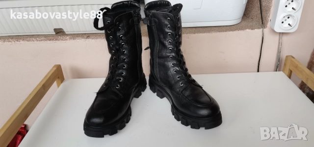 Ботуши Естествена кожа 37н., снимка 9 - Дамски ботуши - 52377504