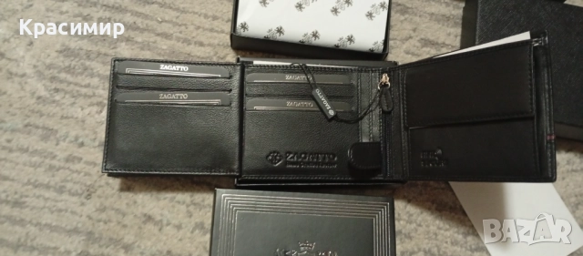 Мъжки портфейл, естествена кожа, RFID BLOCK защита, джоб за лична карта, Koruma, и други модели., снимка 6 - Портфейли, портмонета - 52898962