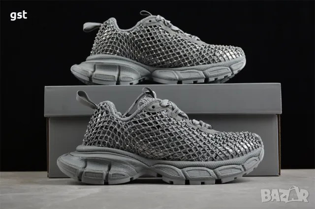 Rare Редки Маратонки Balenciaga Fishnet Унисекс мъжки дамски Кецове , снимка 1