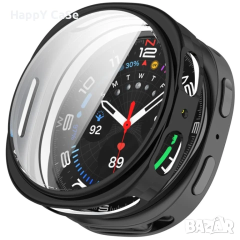 Samsung Galaxy Watch 8 / 7 / FE / Мек TPU силиконов кейс с протектор, снимка 5 - Смарт гривни - 46791166